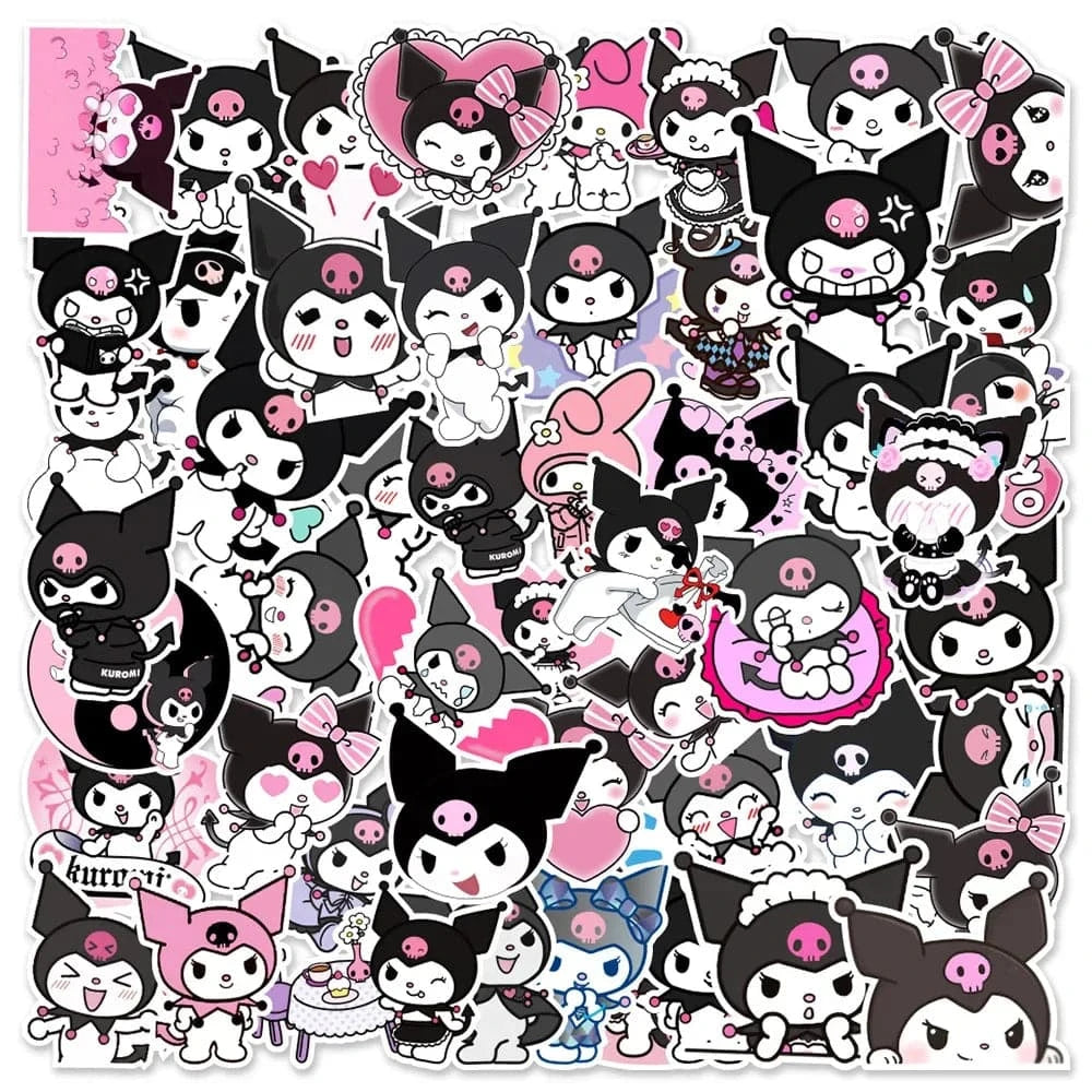 Sanrio Kuromi Stickers 50Pcs - - Animezon