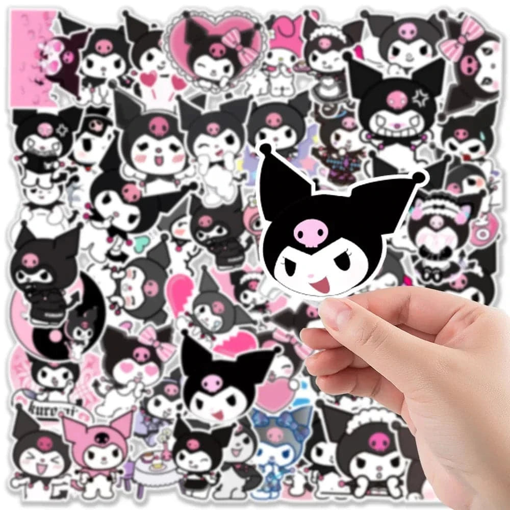 Sanrio Kuromi Stickers 50Pcs - - Animezon