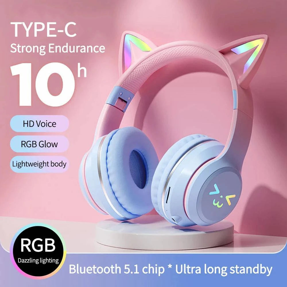 Bluetooth Anime Kopfhörer RGB Bluetooth - - Animezon