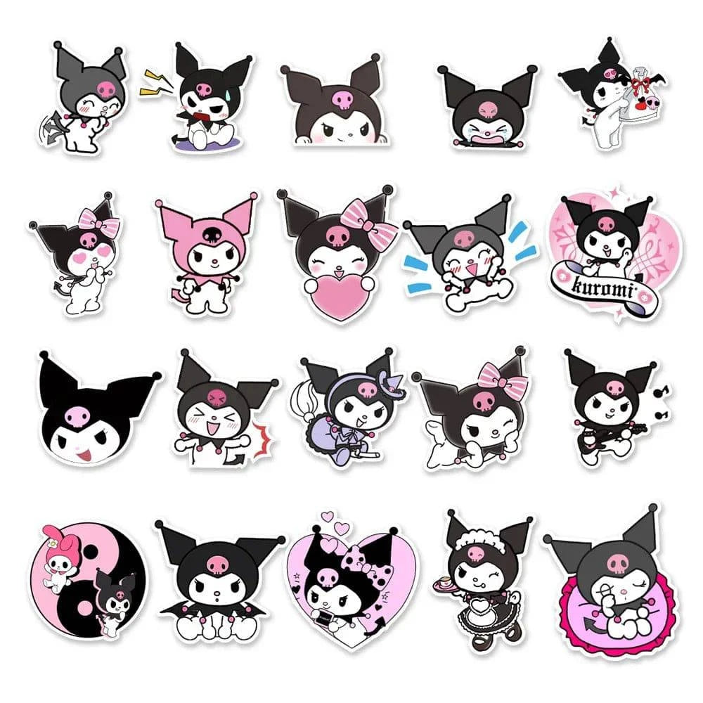 Sanrio Kuromi Stickers 50Pcs - - Animezon