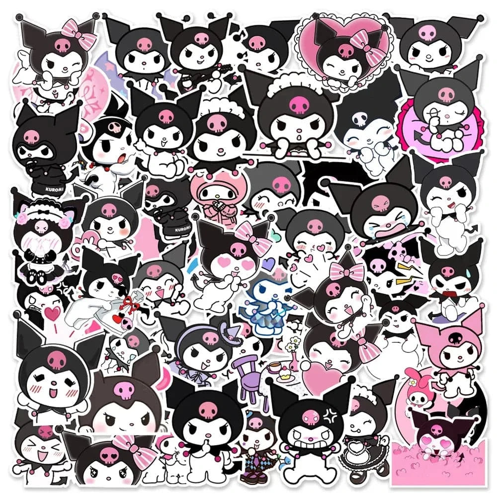 Sanrio Kuromi Stickers 50Pcs - - Animezon