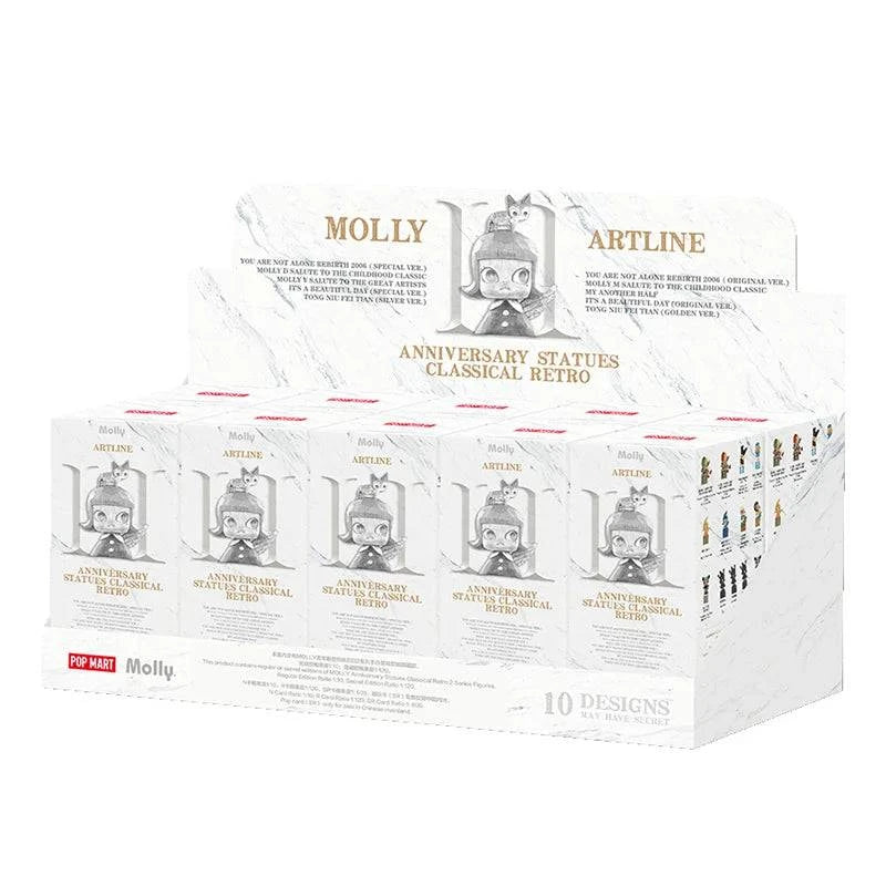 Popmart Molly Anniversary Statues Classical Retro 2 Series Blind Box - Animezon