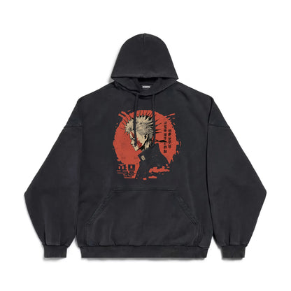 A-Kaisen Hoodie (Abyss Black/Electric Blue) - Animezon