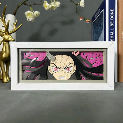 Demon Slayer Kimetsu No Yaiba Holzschnitt LED Beleuchtung für Dein Gaming Setup - - Animezon